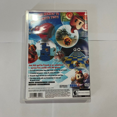 Jogo Super Monkey Ball Adventure Ps2 Com Capa+poster