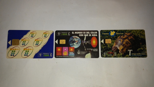 3 Tarjetas Telefonicas Españolas (b758)