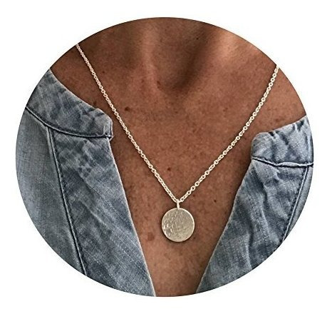 Collares Simple Moon Collar Crescent Moon Full Moon