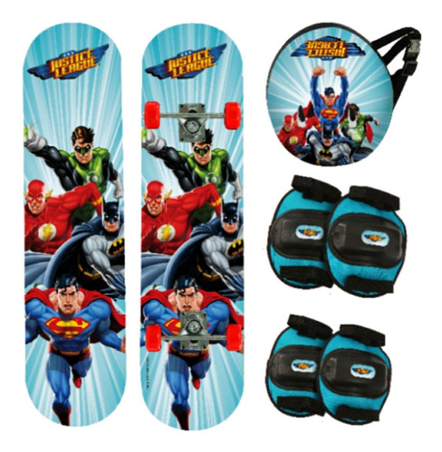 Set De Skate Justice League Pack 