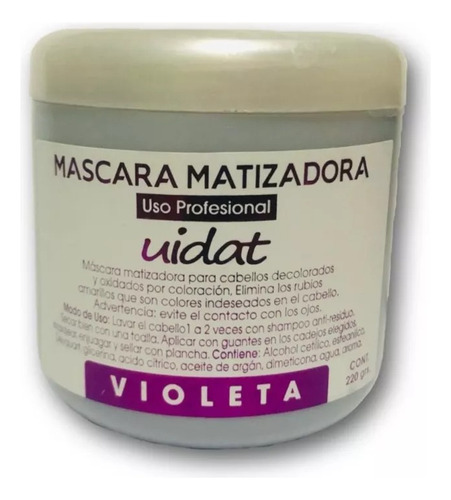 Mascara Matizadora Uidat Violeta 400grs