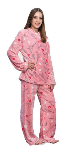 Pijama Para Dama Super Suave Paris Calida Y Comoda