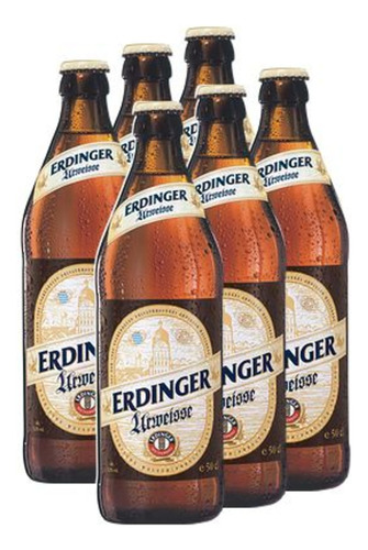 Cerveja Alemã Erdinger Urweisse 500ml (6 Garrafas) Kit