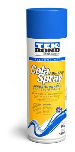 Adhesivo Cola En Aerosol Tekbond Reposicionable  500 Ml 