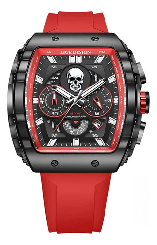 Reloj Lige Skull Diseño Barril_cronógrafo_deportivo_actual