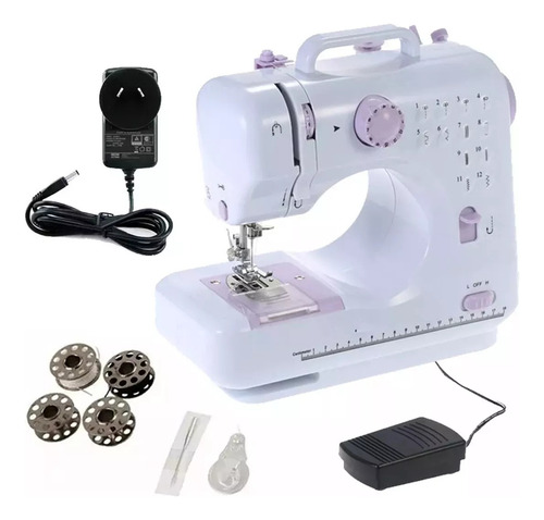 Maquina De Coser Portátil Eléctrica Hogar Pedal 12 Puntadas