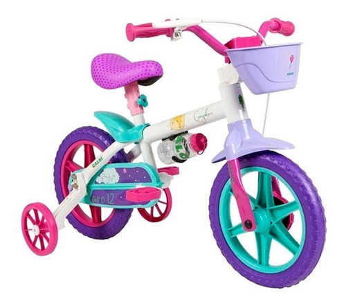 Bicicleta Infantil Nathor Cecizinha Caloi Aro 12 Colorida