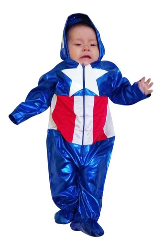 Disfraz 2 Capitán América Bebé 8 Meses A 1 Año 