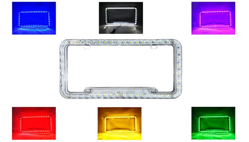 Marco Placa Led Con Funciones Color Verde