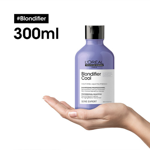 Imagen 2 de 6 de Shampoo L'oréal Professionnel Serie Expert Blondifier Cool En Botella De 300ml Por 1 Unidad