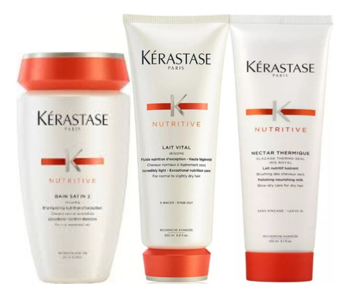 Kérastase Nutritive Bain Satin 2 - 250/cond 200/leavein 150