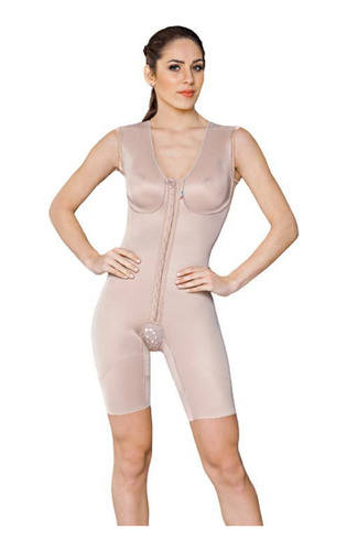 Modelador Curto Colchetes Regata Cor Bege Kelogel- M