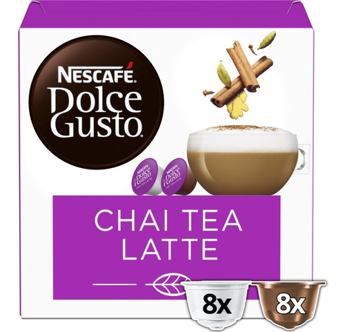 Café Nescafé® Dolce Gusto® Chai Tea Latte 16 Cápsulas X3 