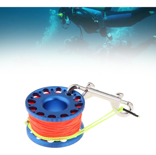 Carrete De Buceo Con Carrete De Con Cierre De Perno Azul