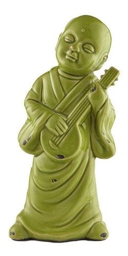 Buda Verde Ceramica Guitarra