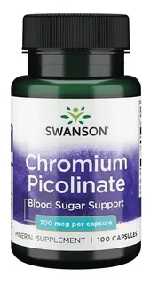 Picolinato De Cromo 200 Mg/ 100 Caps. Swanson