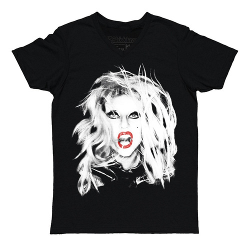 Lady Gaga Born This Way Face Playera Cuello En V Chromatica