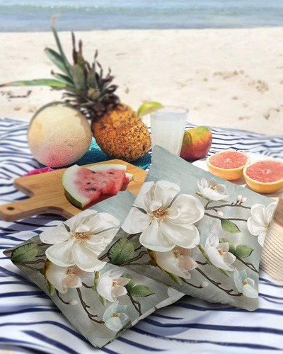 Funda De Almohada Impermeable Para Exteriores, Diseño De Flo