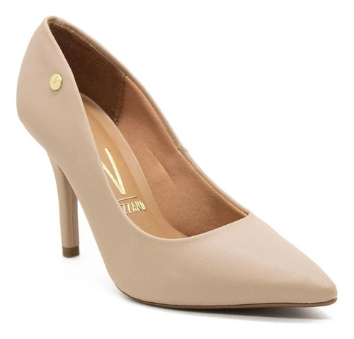 Stiletto Vizzano Beige Taco Aguja 9 Cm Mujer Elegante