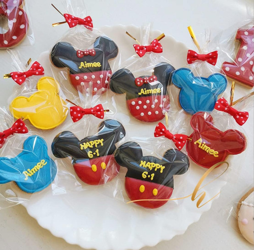 3 Piezas De Cortadores De Galletas De Mickey Mouse, Formas D