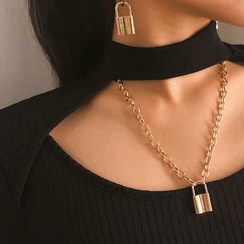 Collar Tipo Gargantilla En Capas Para Mujer, Con Colgante De