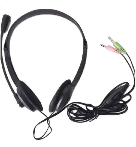 Headset Multimídia Notebook/pc Cor Preto Cor da luz Sem Luz