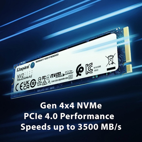 Disco Solido Ssd 1tb M.2 Kingston Snv2s/1000g Nvme Pcie 4.0
