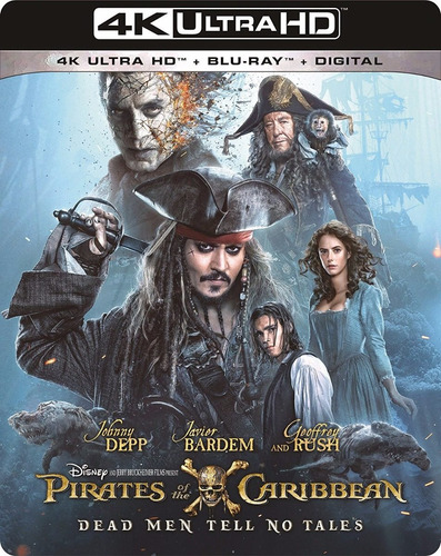 4k Ultra Hd + Blu-ray Piratas Del Caribe 5 / Pirates 5
