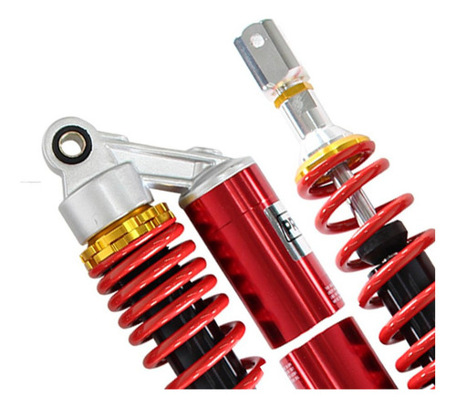 Amortiguador Trasero Jgo 2pz Ajustable Universal Rojo