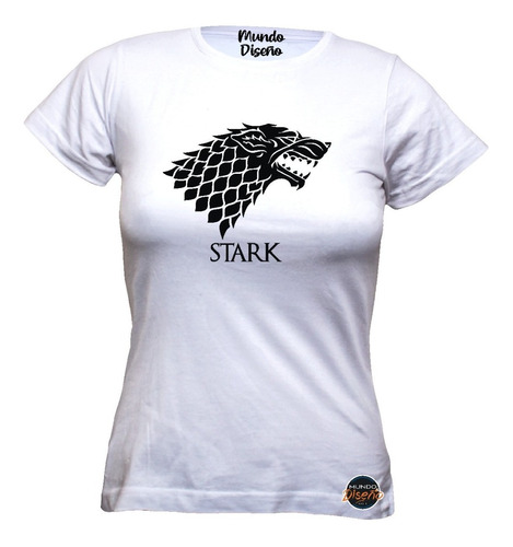 Polera Mujer Game Of Thrones - Stark - Lobo - Winter Is... 