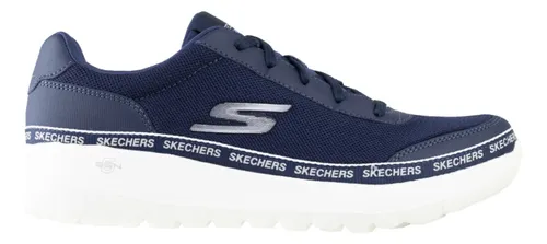 Tenis Skechers Clasicos Hombre 894013x Marino Gris Original