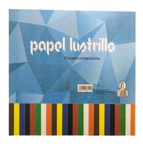 Block Papel Lustrillo  Caribe 2 Unid