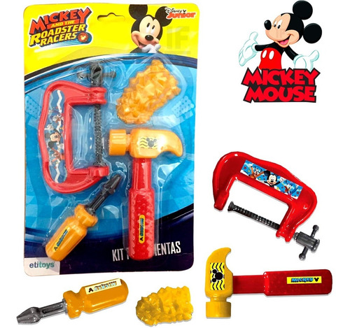 Kit Ferramentas Brinquedo Infantil Mickey