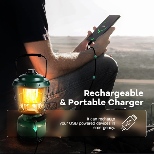 Linterna Led 2500 Lúmenes Para Campamento Y Emergencia