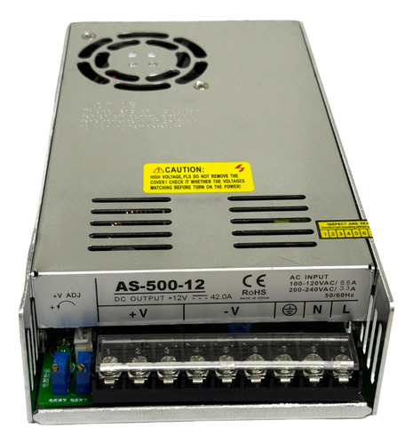Fuente De Poder 500 W / 33 Amp As-500-12 - G&v -