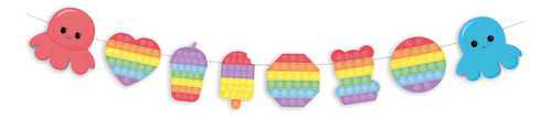 Faixa Decorativa Festa Fidget Toys 1 Uni - Cromus - Rizzo 
