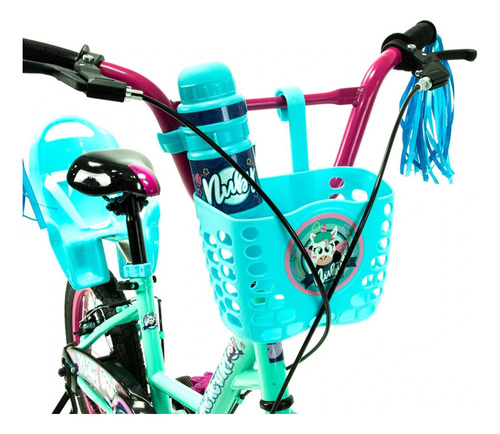 Bicicleta Mercurio Nuby Porta Muñeca Rodada 16 Color Azul