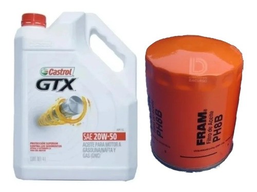 Kit Filtro De Aceite Fram Ph8 Ford Falcon + Castrol 20w50