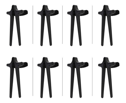 Paquete De 8 Piezas De Palillos Para Dedos Alta Calidad Color Negro