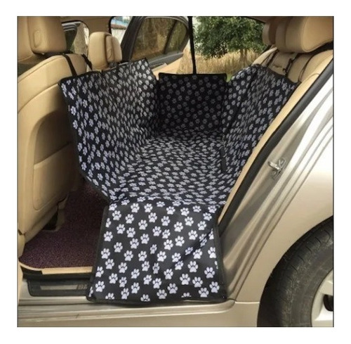 Funda Cubreasientos De Autos Para Perros Gatos Impermeable Color Negro