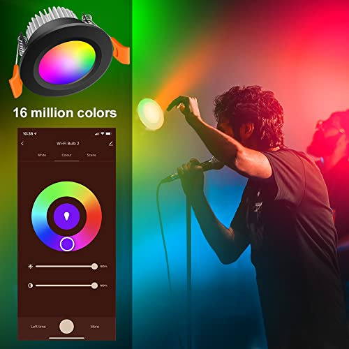 Iluminacin Empotrada Led Wifi 5w, Compatible Con Alexa Y Goo