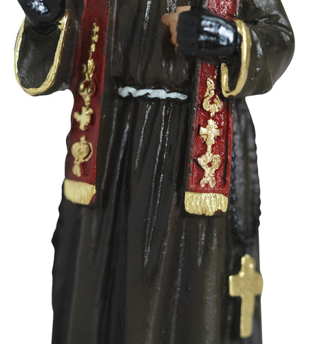 Imagem Padre Pio Resina 12 Cm