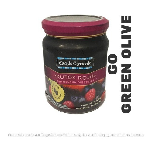 Mermelada De Frutos Rojos Cuarto Creciente C/stevia X 280g