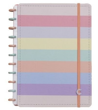 Caderno Inteligente 80f G Arco Iris Pastel 4060 Clapper