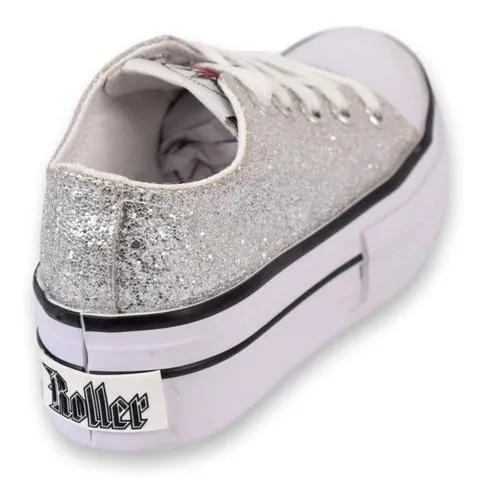 Rebajar informal práctico Zapatillas Roller 802 Plataforma Glitter Cordón Cómoda Nena