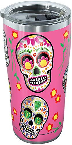 Vaso De Acero Inoxidable Sugar Skulls Tapa De Martillo ...