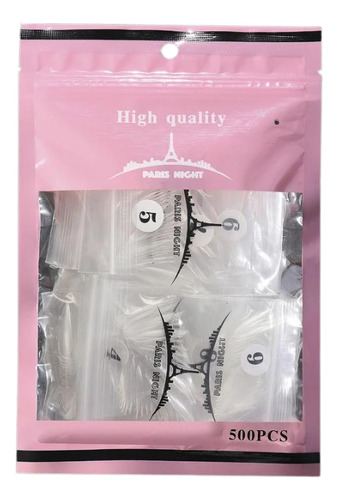 Tips Para Soft Gel Y Press On Nail 500 Unidades Paris Night