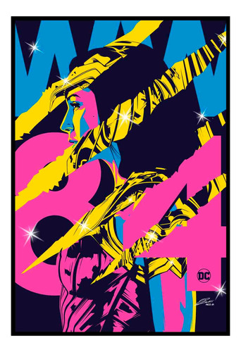 Cuadro Premium Poster 33x48cm Wonderwoman Dc