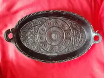 Comprar Charola De Barro Arte Artesanías Puebla Antigüedades 
