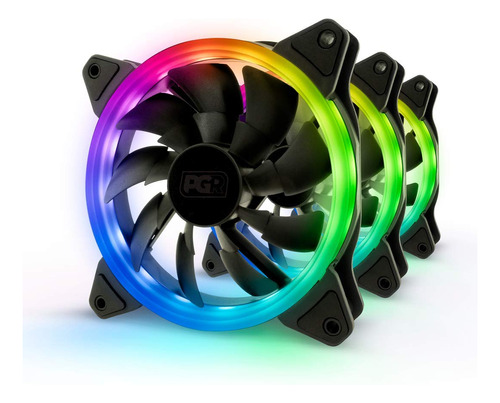 Pgr Illuma 4.724 In  Direccionable Rgb Led Pwm Pc Case Fan